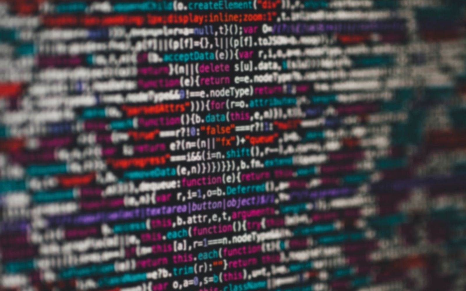 Source code on a computer screen